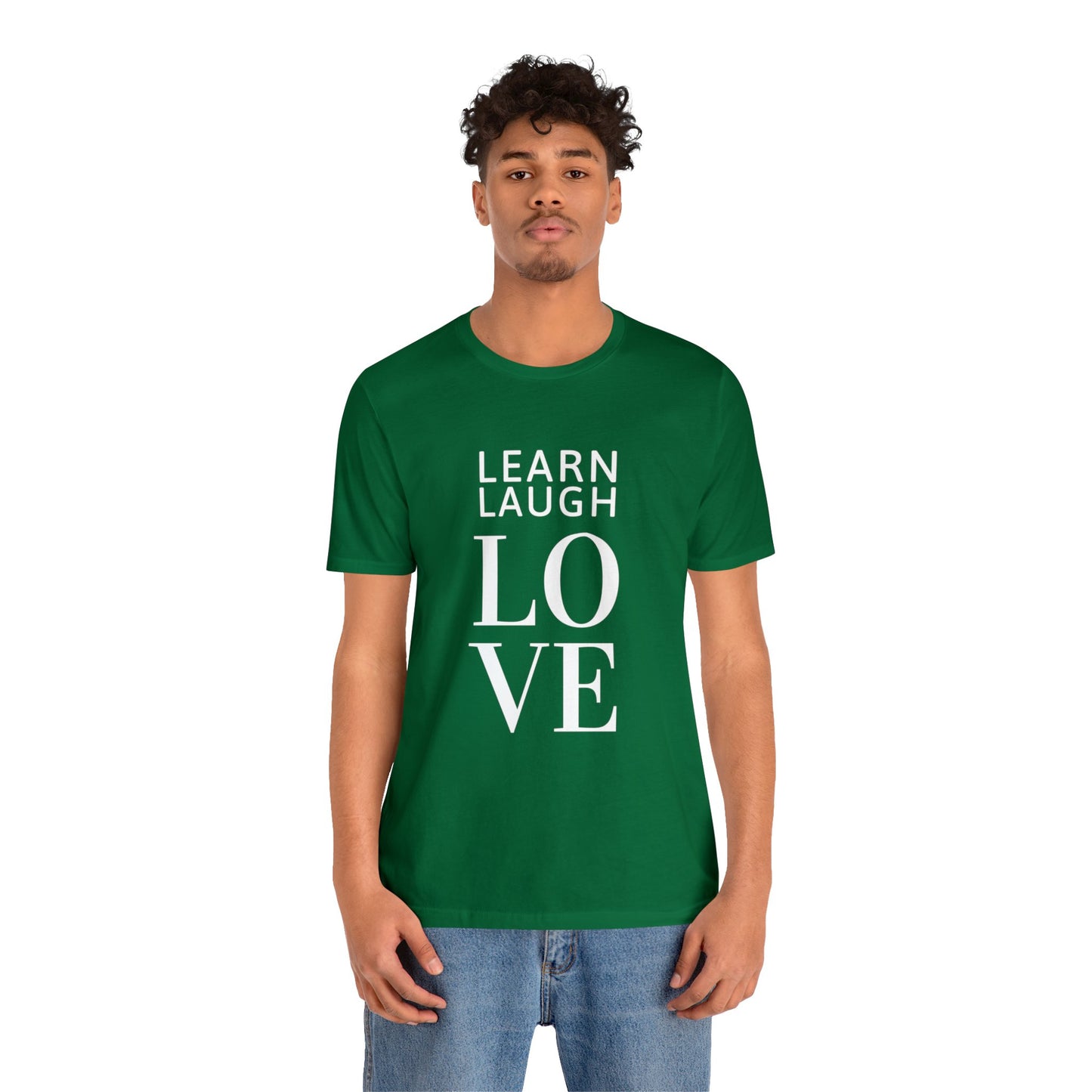 Learn Laugh LOVE Tee with Lovin' Life with Littles on Back (Various Colors)