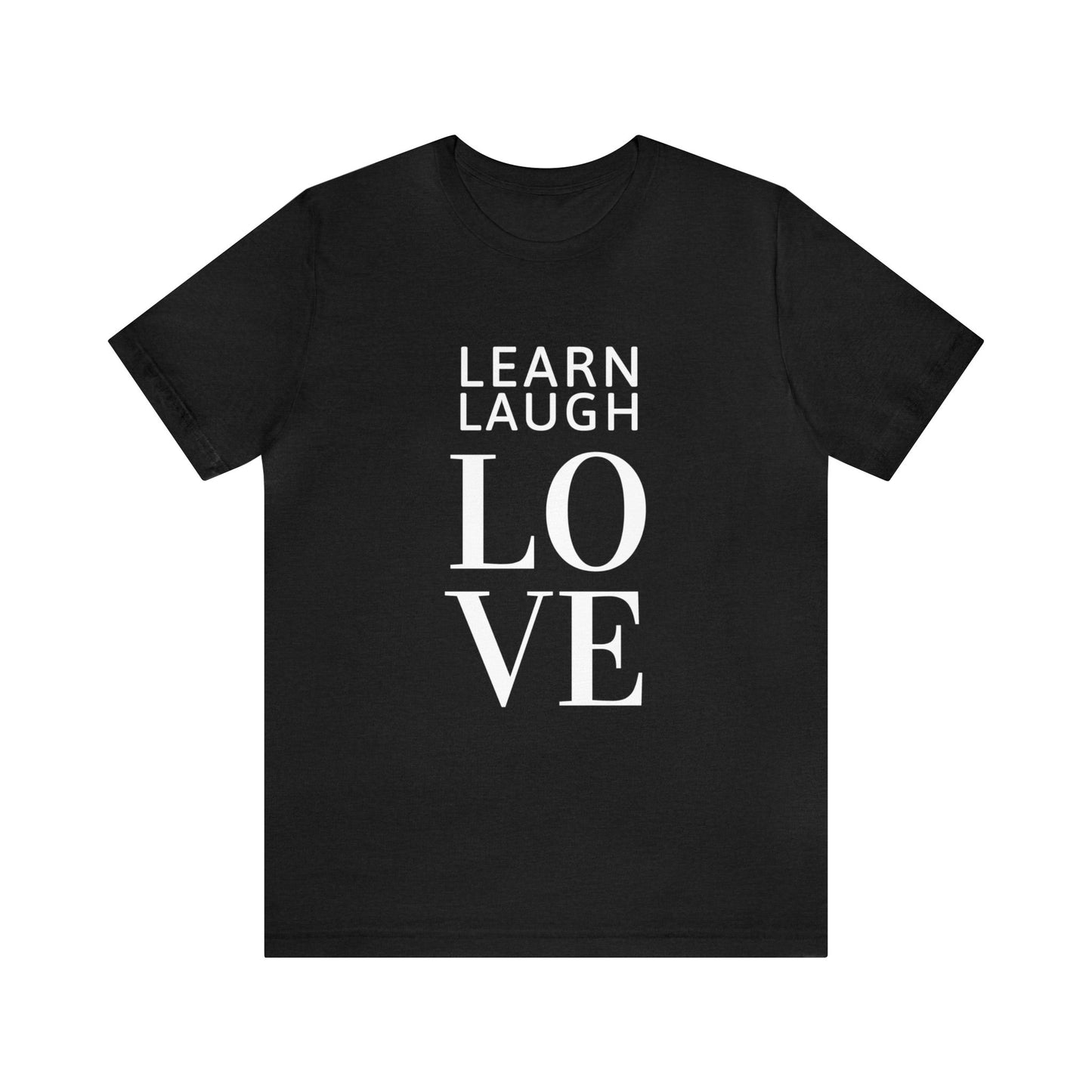 Learn Laugh LOVE Tee with MomSpot.com on Back (Various Colors)