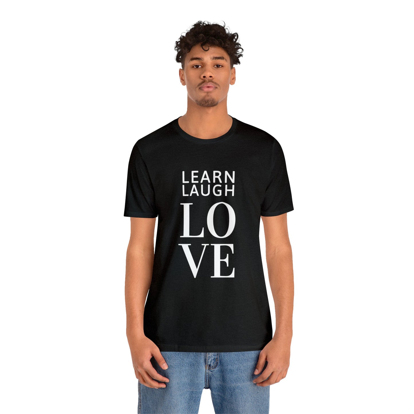 Learn Laugh LOVE Tee with MomSpot.com on Back (Various Colors)