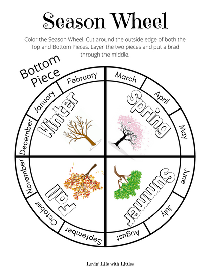 S is for Seasons: Preschool Lesson Plan and Printables