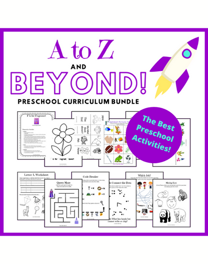 A to Z and Beyond! Preschool Curriculum Bundle