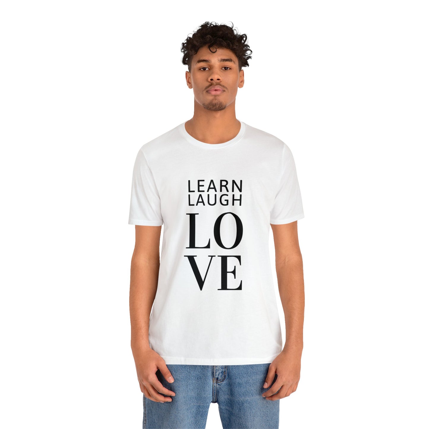 Learn Laugh LOVE Tee with Lovin' Life with Littles on Back (Various Colors)