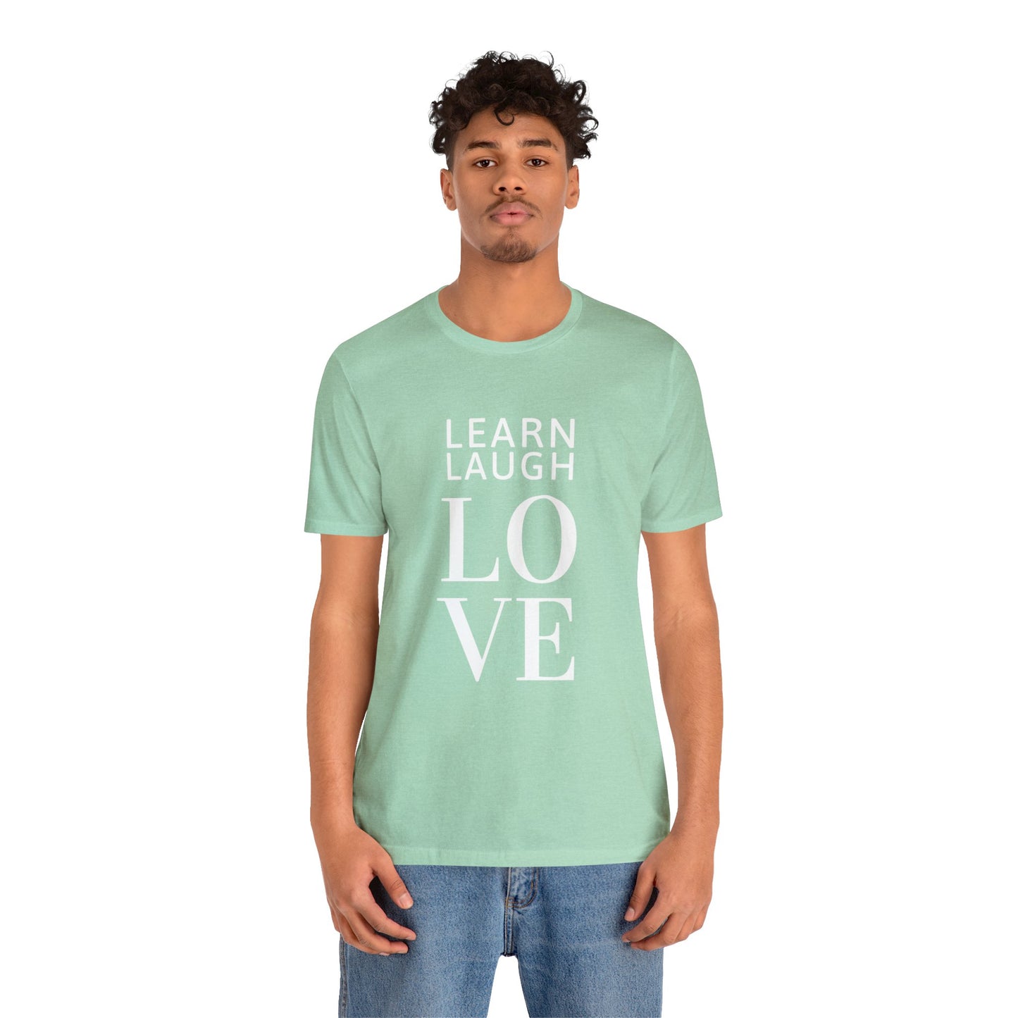 Learn Laugh LOVE Tee with MomSpot.com on Back (Various Colors)