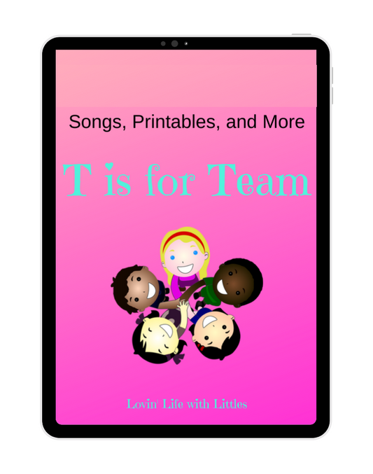 T is for Team: Preschool Lesson Plan and Printables