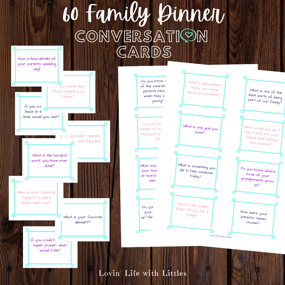 Family Dinner Conversation Cards